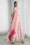 MANDIRA WIRK - Indian_White Kurta Chanderi Sharara And Dupatta Embroidery Round Pintuck Set _Online_at_Aza_Fashions