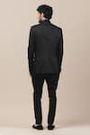 Shop_Tarun Tahiliani_Black Suiting Front Button Bandhgala And Pant Set _at_Aza_Fashions