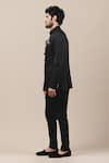 Buy_Tarun Tahiliani_Black Suiting Front Button Bandhgala And Pant Set _Online_at_Aza_Fashions