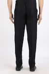 Linen Bloom_Black 100% Pure Linen Pant _at_Aza_Fashions