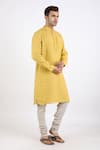 Linen Bloom_Beige 100% Pure Linen Churidar _Online_at_Aza_Fashions