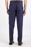 Linen Bloom_Blue Linen Chambray Pant _at_Aza_Fashions