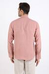 Shop_Linen Bloom_Pink 100% Pure Linen Shirt _at_Aza_Fashions