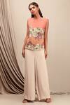 Nayantara Couture_Pink Viscose Embroidered Top_Online_at_Aza_Fashions