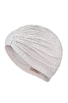 Shop_Hair Drama Co_Off White Rhinestone Work Turban _Online_at_Aza_Fashions