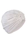 Hair Drama Co_Off White Rhinestone Work Turban _Online_at_Aza_Fashions