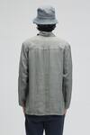 Shop_Terra Luna_Grey Linen Plain Azores Long Sleeve T-shirt _at_Aza_Fashions