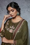 Buy Ajiesh Oberoi Green Dupion Silk, Soft Net Round Embroidered Sharara Set Online at Aza Fashions Buy_Ajiesh Oberoi_Green Dupion Silk, Soft Net Round Embroidered Sharara Set _Online_at_Aza_Fashions