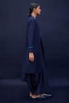 Buy_AMPM_Blue Wool Gm Kaylah Shawl Collar Jacket_Online_at_Aza_Fashions