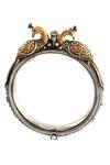 Buy_Noor_Gold Plated Rhinestones, Zari Peacock Design Bangle_Online_at_Aza_Fashions
