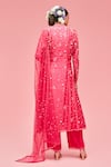 Shop_Nachiket Barve_Pink Floral Embroidered Anarkali Set_at_Aza_Fashions