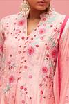 Buy_Nachiket Barve_Peach Floral Embroidered Anarkali Set_Online_at_Aza_Fashions