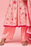 Nachiket Barve_Peach Floral Embroidered Anarkali Set_at_Aza_Fashions