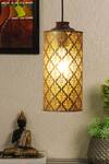 Buy_Nakshikathaa - Homeware_Gandhar Ambient Hanging Lamp_at_Aza_Fashions