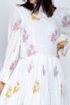 Buy_Negra Elegante_White Bemberg Muslin Floral Block High Midi Dress  _Online_at_Aza_Fashions