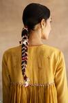 Buy_Swatti Kapoor_Yellow Handwoven Chanderi Mul Printed Block Nellie Kedia Top  _Online_at_Aza_Fashions