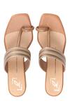 Shop_Nidhi Bhandari_Beige Kolhapuri Block Heels _at_Aza_Fashions
