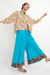 Nikasha_Blue Waves Silk Motif Palazzo _Online_at_Aza_Fashions