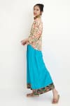 Buy_Nikasha_Blue Waves Silk Motif Palazzo _Online_at_Aza_Fashions