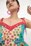 Buy_Nikasha_Multi Color Silk Lining 100% Printed Floral And Pola Motifs Top _Online_at_Aza_Fashions