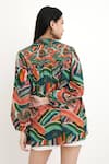 Shop_Nikasha_Multi Color 100% Cotton Hand Painted Wave Motifs Tunic _at_Aza_Fashions