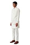 Amaare_White Embroidered Bundi And Kurta Set _Online_at_Aza_Fashions