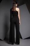 Shop_Namrata Joshipura_Black Jersey One Shoulder Embellished Jumpsuit _at_Aza_Fashions