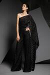 Buy_Namrata Joshipura_Black Polka Dot Fabric Embellished Jumpsuit_at_Aza_Fashions