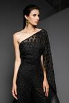 Buy_Namrata Joshipura_Black Polka Dot Fabric Embellished Jumpsuit_Online_at_Aza_Fashions