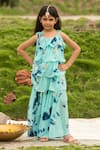 Buy Fairies Forever Blue Polyester Blend Tie Dye Kurta And Sharara Set at Aza Fashions Buy_Fairies Forever_Blue Polyester Blend Tie Dye Kurta And Sharara Set _at_Aza_Fashions
