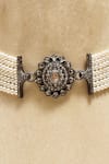 Buy_The Alchemy Studio_White Uncut Diamond Beaded Choker _Online_at_Aza_Fashions