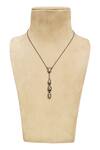 Shop_The Alchemy Studio_Black Diamond Ivy Cut Necklace _at_Aza_Fashions