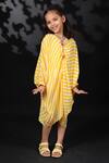 Buy_Nikasha_Yellow Printed Kaftan Dress For Girls_at_Aza_Fashions
