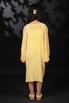 Shop_Nikasha_Yellow Printed Kaftan Dress For Girls_at_Aza_Fashions
