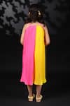 Shop_Nikasha_Pink Georgette Tassels Pleated Dress _at_Aza_Fashions