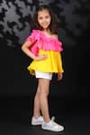 Nikasha_Yellow Pleated Top For Girls_Online_at_Aza_Fashions
