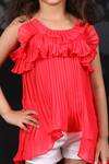 Nikasha_Pink Pleated Top For Girls_at_Aza_Fashions