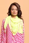 Buy_Nikasha_Yellow Tassels Embellished Scarf _at_Aza_Fashions
