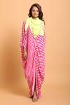 Shop_Nikasha_Yellow Tassels Embellished Scarf _at_Aza_Fashions