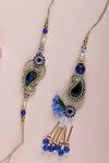 Shop_Namasya_Bhaiya Bhabhi Rakhi Set Set Of 2_at_Aza_Fashions
