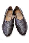 Shop_Kora By Nilesh Mitesh_Brown Plain Handcrafted Sandals _at_Aza_Fashions