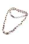 Noor_Silver Plated Bead Oxidized Necklace _Online_at_Aza_Fashions