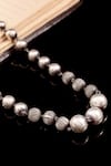 Buy_Noor_Silver Plated Bead Oxidized Necklace _Online_at_Aza_Fashions