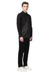 Noonoo_Black 100% Giza Cotton Embroidered Shirt _Online_at_Aza_Fashions