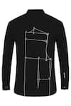 Noonoo_Black 100% Giza Cotton Embroidered Shirt _at_Aza_Fashions