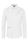 Noonoo_White 100% Cotton Embroidered Shirt _at_Aza_Fashions