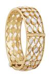 Shop_Anita Dongre_Gold Plated Crystal Bitika Bangle_at_Aza_Fashions