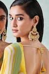 Buy_Anita Dongre_Gold Plated Crystal Kajri Earrings_Online_at_Aza_Fashions