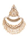 Anita Dongre_Gold Plated Crystal Kajri Earrings_Online_at_Aza_Fashions