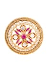 Anita Dongre_Gold Plated Crystal Aashi Studded Earrings_Online_at_Aza_Fashions